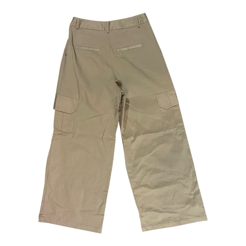 Anthropologie Du Paradis Wide Leg Cargo Pants Khaki Sz XS - Picture 5 of 8